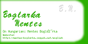 boglarka mentes business card